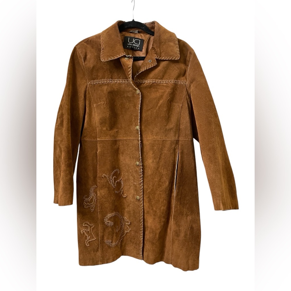 Western Style Suede Coat